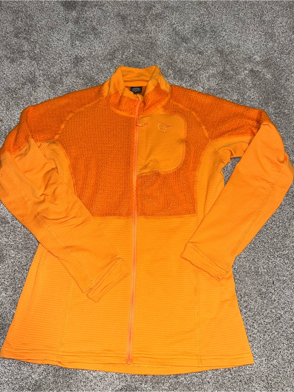 Norrona Lyngen Alpha90 Jacket Women’s Large  Full Zip Fleece Autumn Glory
